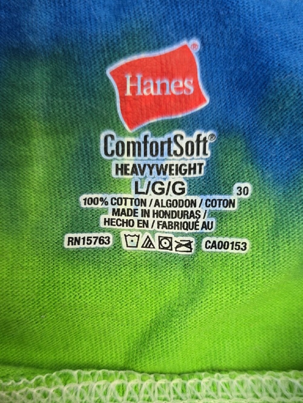 "Where The Heck Is Vancouver" Hanes ComfortSoft Heavyweight Tie-Dye Tee Shirt - Picture 3 of 4